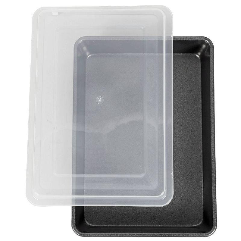 slide 3 of 6, Wilton 9"x13" Nonstick Ultra Bake Professional Baking Pan with Cover, 1 ct