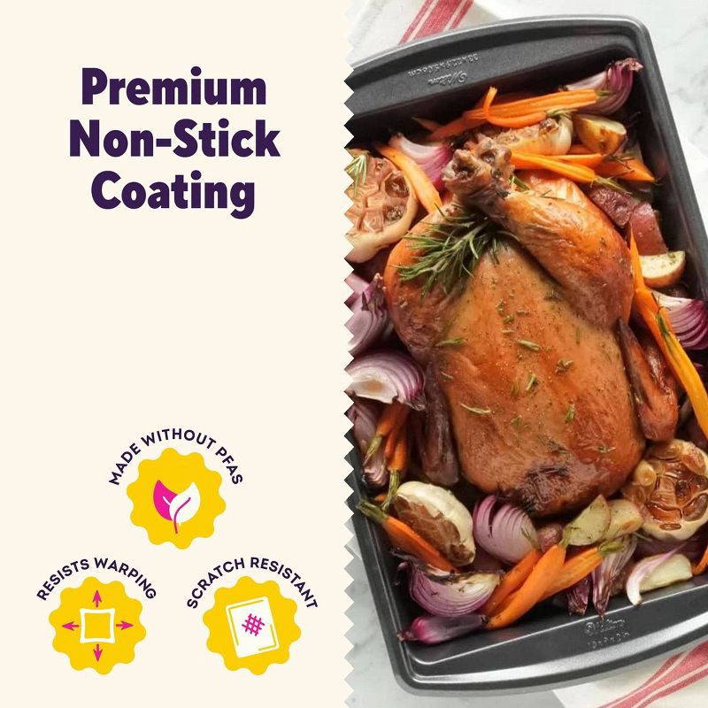 slide 4 of 9, Wilton 9"x13" Nonstick Ultra Bake Professional Baking Pan with Cover, 1 ct