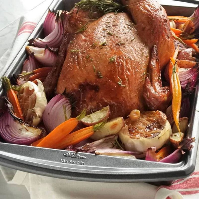 slide 9 of 9, Wilton 9"x13" Nonstick Ultra Bake Professional Baking Pan with Cover, 1 ct