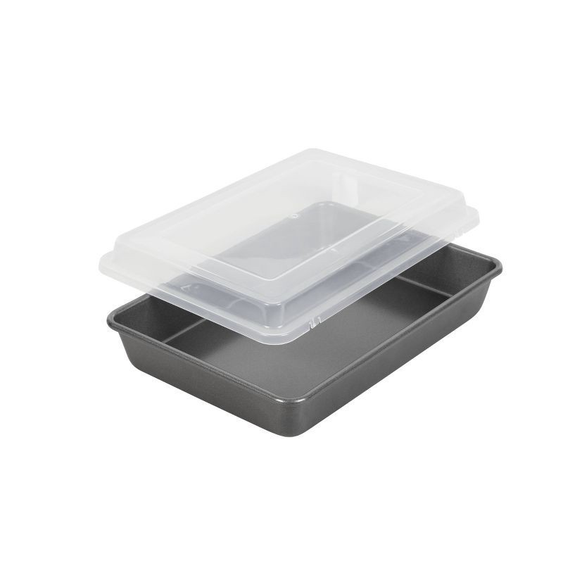 slide 1 of 6, Wilton 9"x13" Nonstick Ultra Bake Professional Baking Pan with Cover, 1 ct