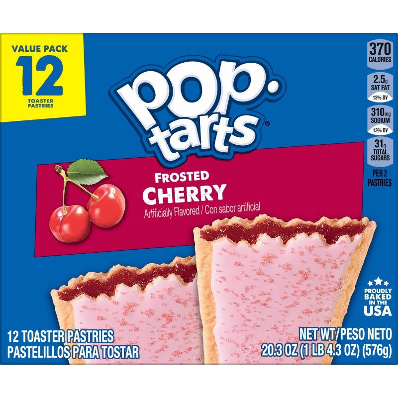 slide 2 of 9, Pop-Tarts Frosted Cherry Pastries - 12ct/20.3oz, 12 ct; 20.3 oz