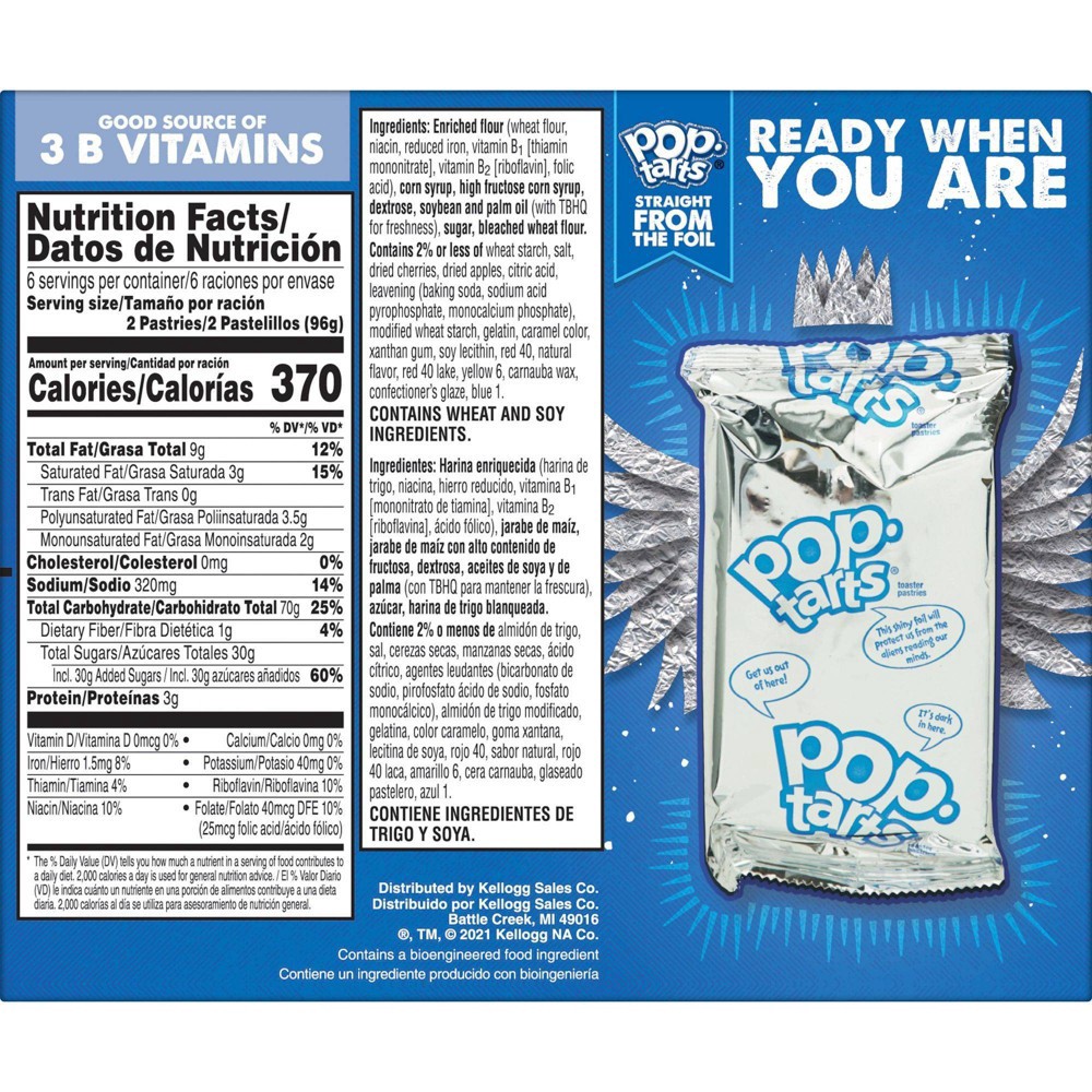 slide 8 of 8, Kellogg's Pop-Tarts Frosted Cherry Pastries, 12 ct, 20.31 oz