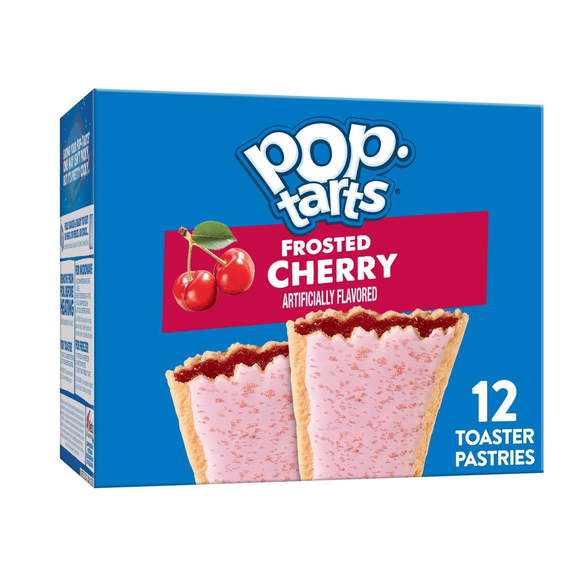 slide 1 of 8, Kellogg's Pop-Tarts Frosted Cherry Pastries, 12 ct, 20.31 oz