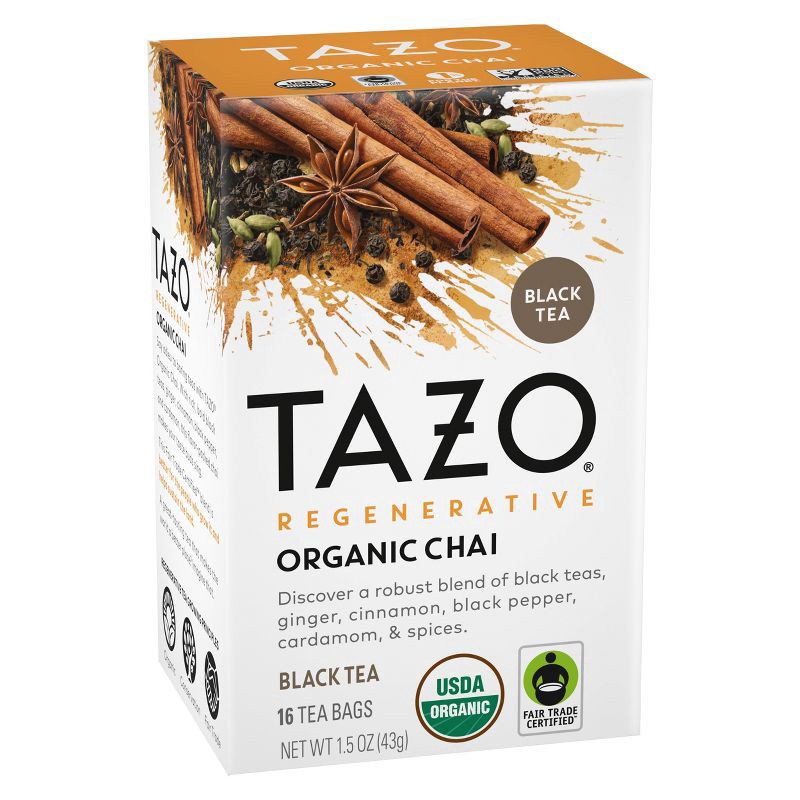 slide 3 of 13, Tazo Organic Chai Black Tea - 16ct, 16 ct