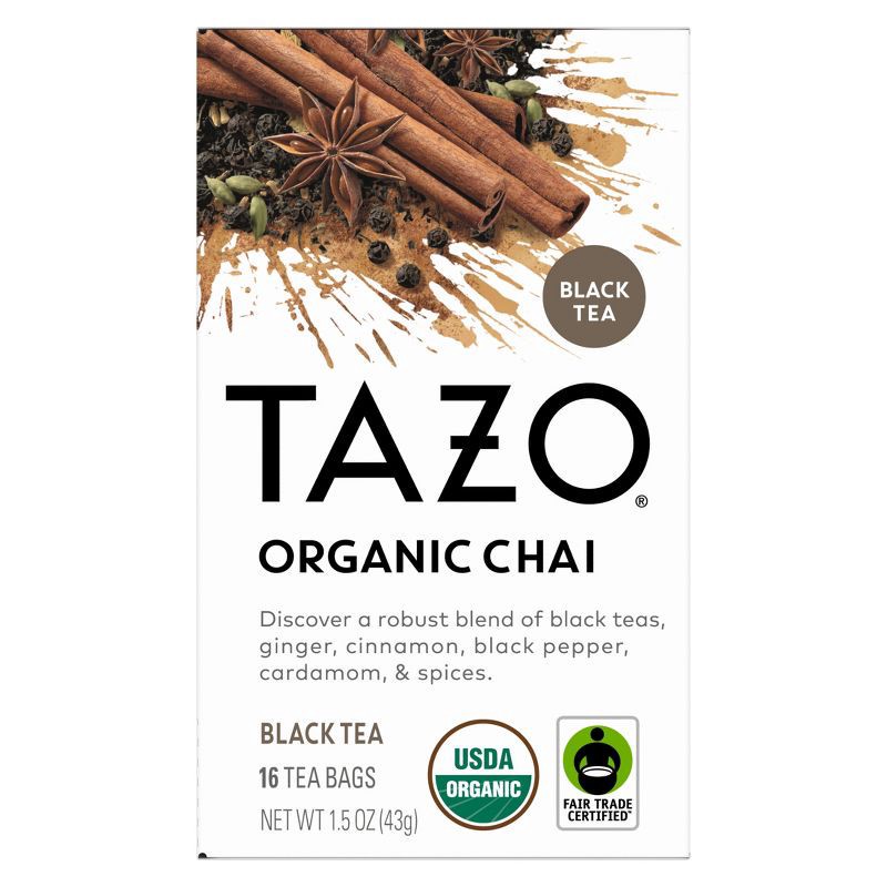 slide 9 of 13, Tazo Organic Chai Black Tea - 16ct, 16 ct