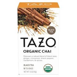 Tazo Organic Chai Black Tea - 16ct