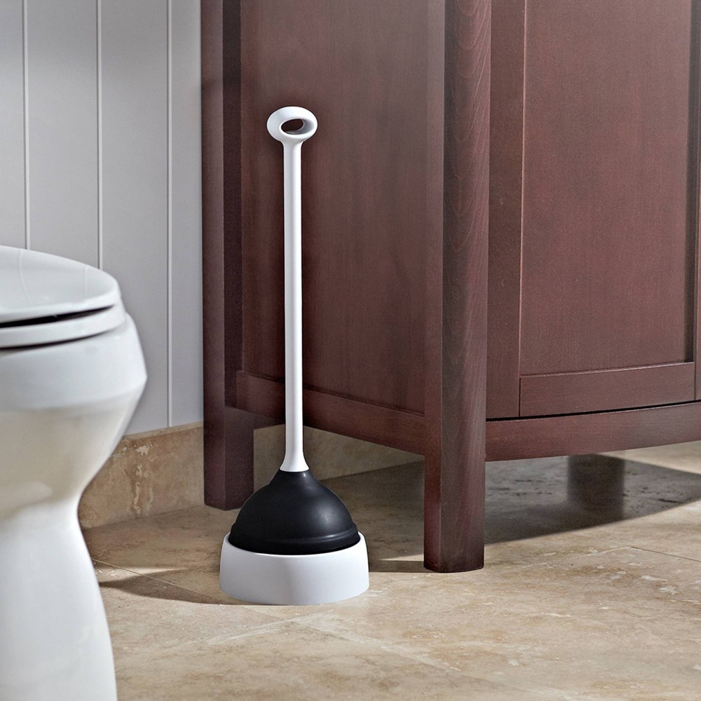 slide 5 of 5, Casabella Wayclean Toilet Plunger with Base, 1 ct