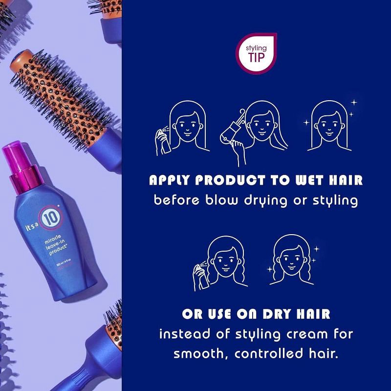 slide 5 of 7, It's a 10 Hair Care Miracle Leave-in Conditioner Product - 4 fl oz, 4 fl oz