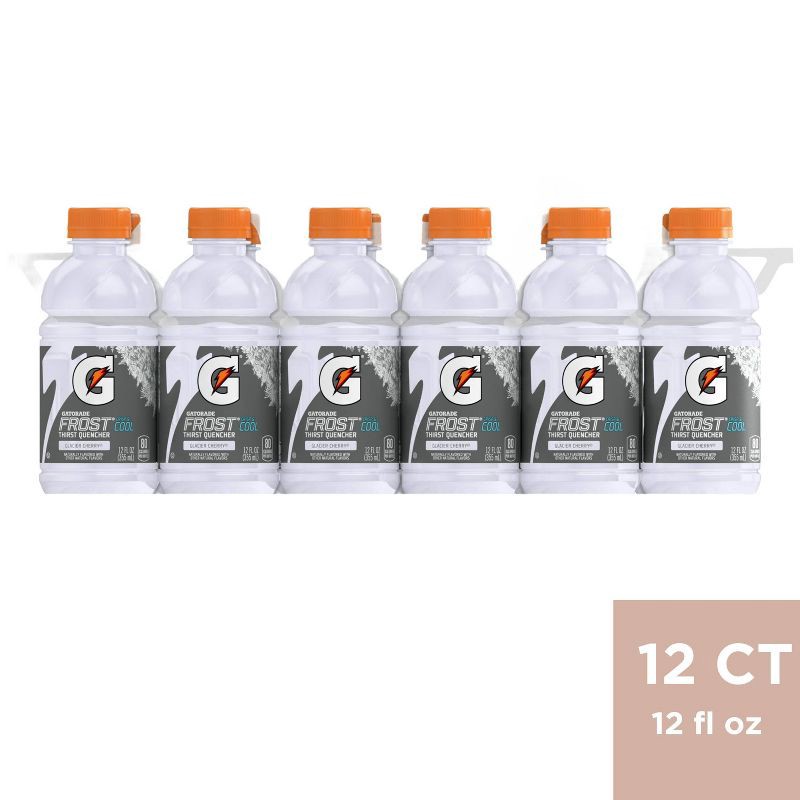 slide 1 of 10, Gatorade Frost Glacier Cherry Sports Drink - 12pk/12 fl oz Bottles, 12 ct; 12 fl oz