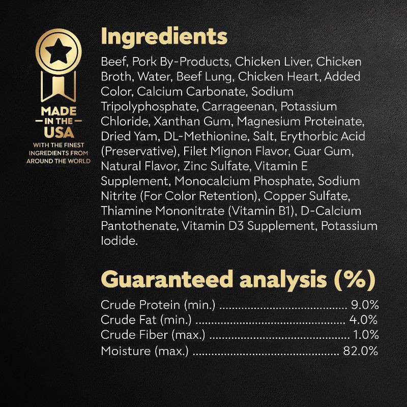 slide 8 of 11, Cesar Steak, Beef, Gravy and Red Meat Flavor Classic Loaf in Sauce Small Breed Wet Dog Food - 3.5oz, 3.5 oz