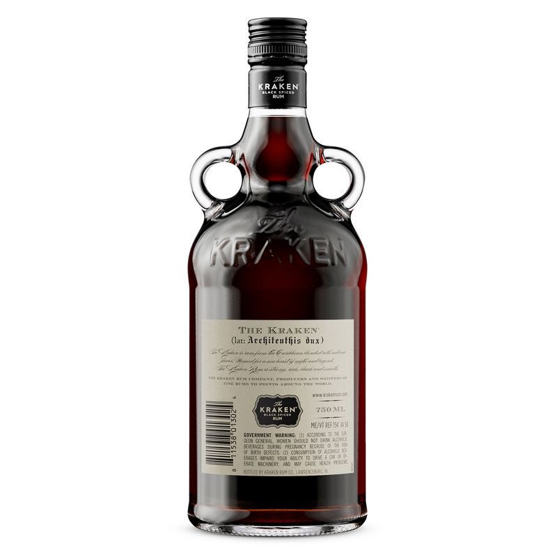 slide 2 of 20, The Kraken Black Spiced Rum - 750ml Bottle, 750 ml