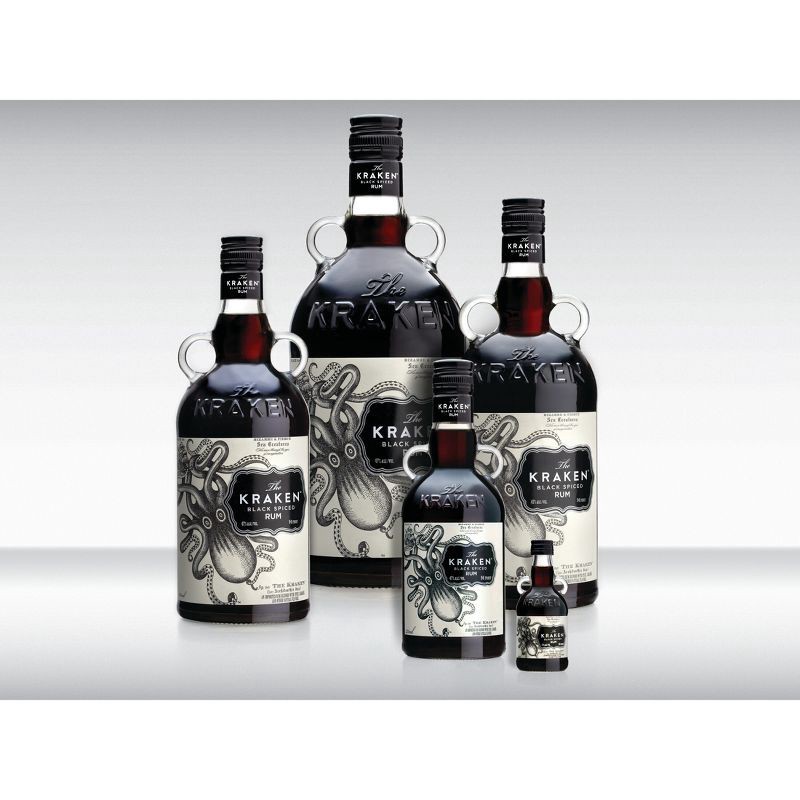 slide 10 of 20, The Kraken Black Spiced Rum - 750ml Bottle, 750 ml