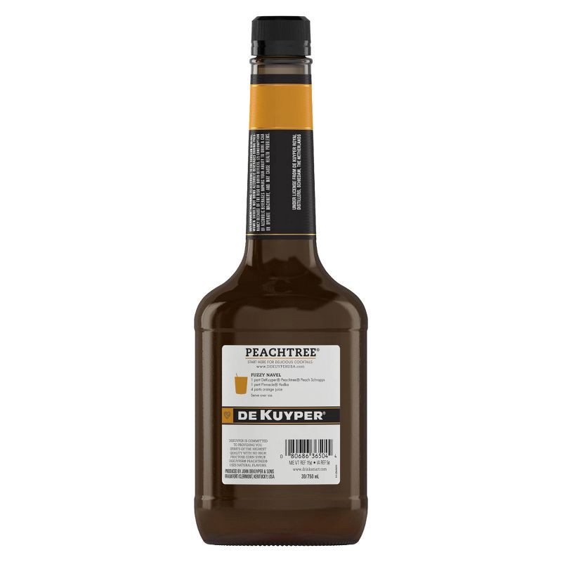 slide 4 of 5, DeKuyper Peachtree Peach Schnapps - 750ml Bottle, 750 ml