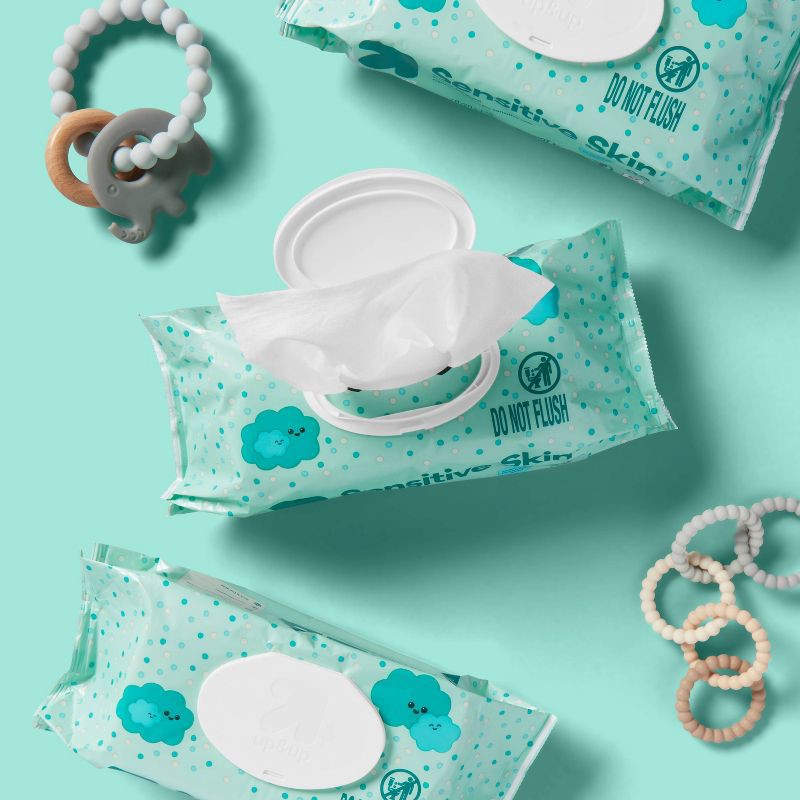 slide 2 of 7, Sensitive Baby Wipes Refill Pack - 736ct - up&up™, 736 ct