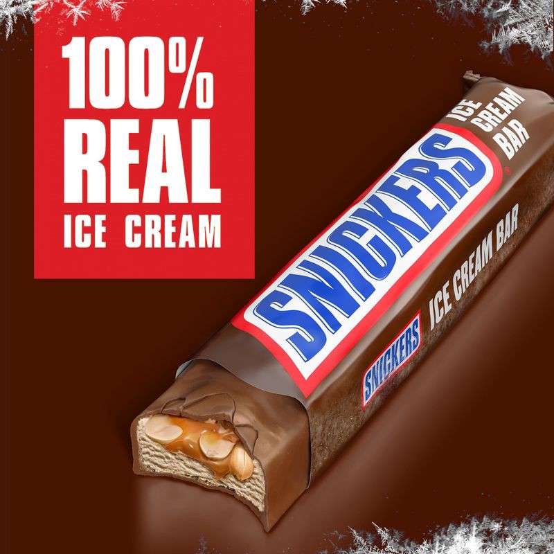 slide 4 of 10, Snickers Ice Cream, Chocolatey Caramel Peanut Butter Ice Cream Bars - 12 fl oz/6ct, 6 ct; 12 fl oz
