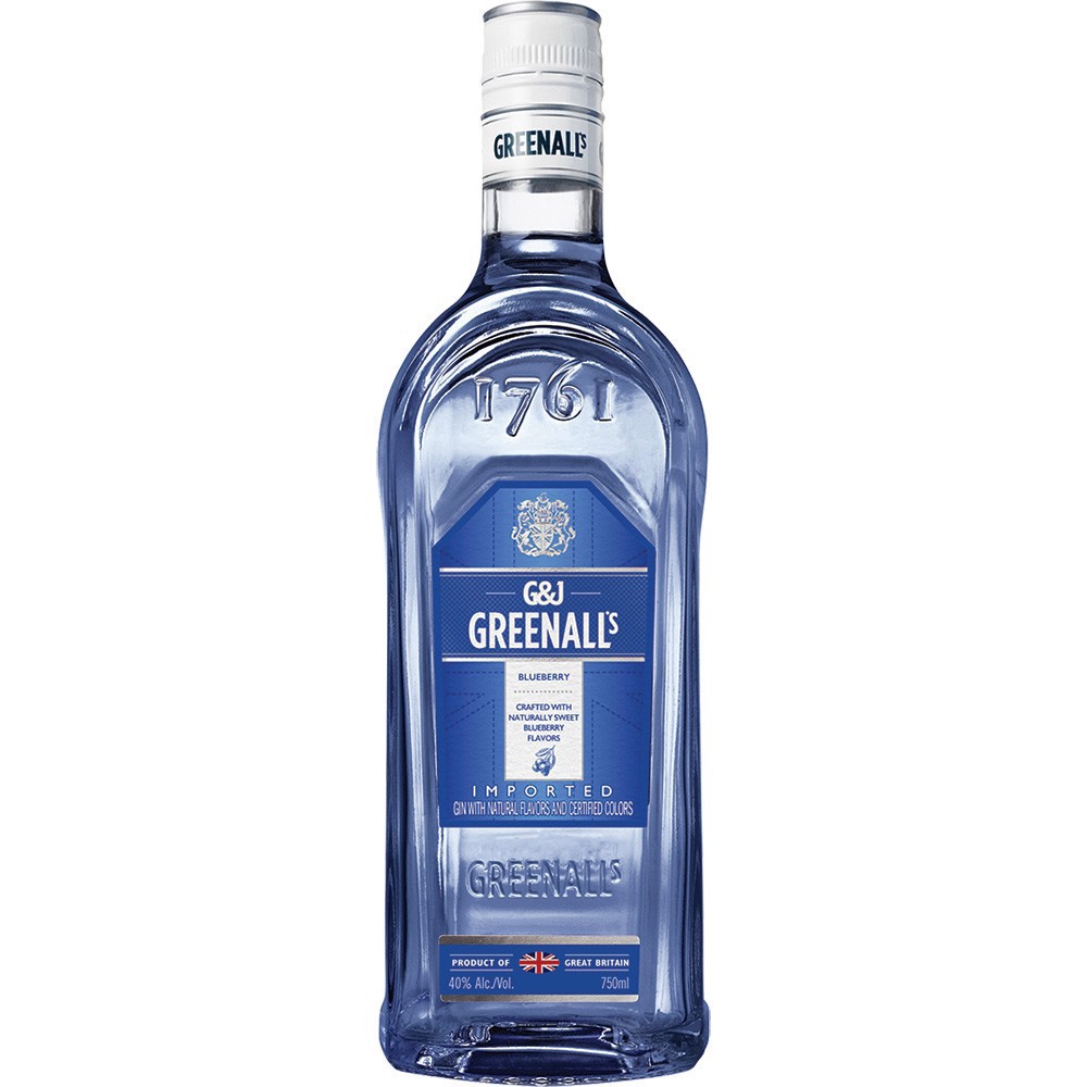 slide 1 of 1, G&j Greenall's Blueberry Gin, 750 ml