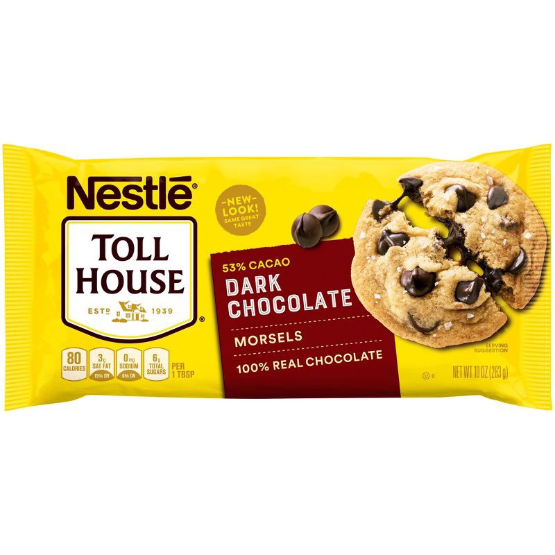 slide 3 of 12, Nestle Toll House Dark Chocolate Chips for Cookie Baking - 10oz, 10 oz