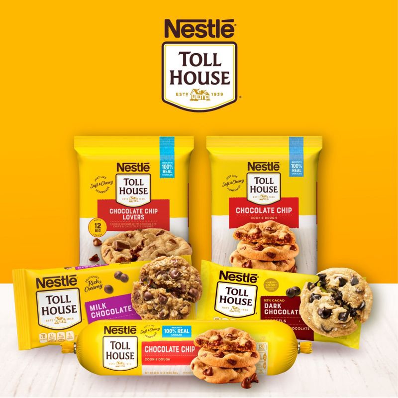 slide 8 of 12, Nestle Toll House Dark Chocolate Chips for Cookie Baking - 10oz, 10 oz
