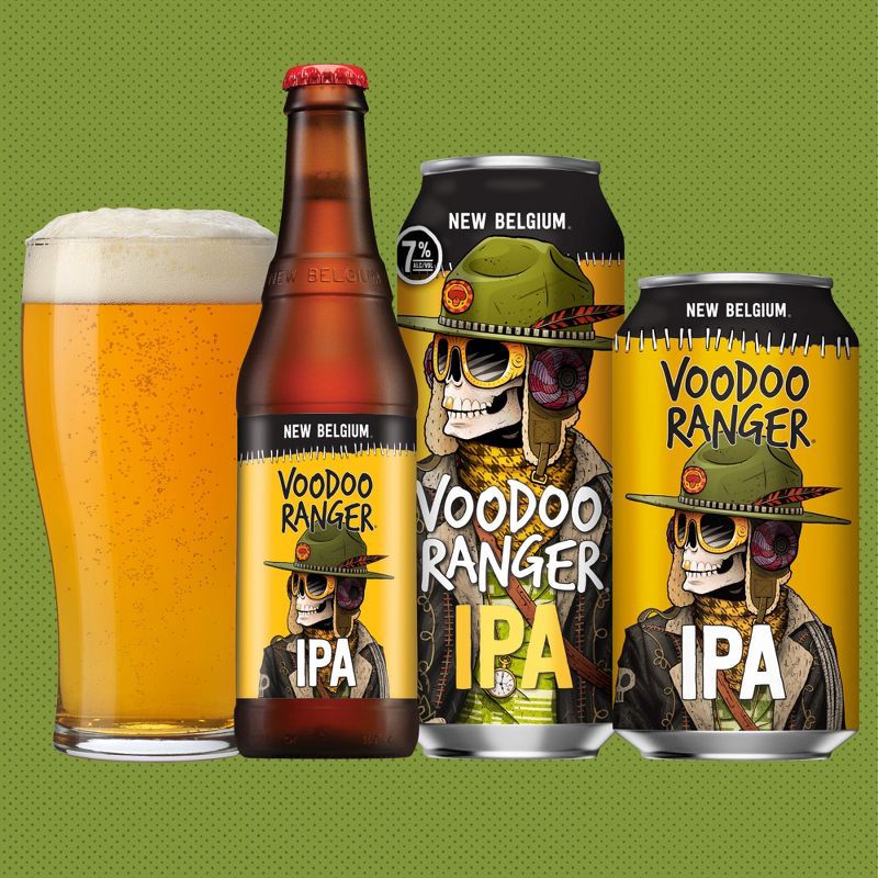 slide 6 of 8, New Belgium Voodoo Ranger IPA Beer - 6pk/12 fl oz Cans, 6 ct; 12 fl oz