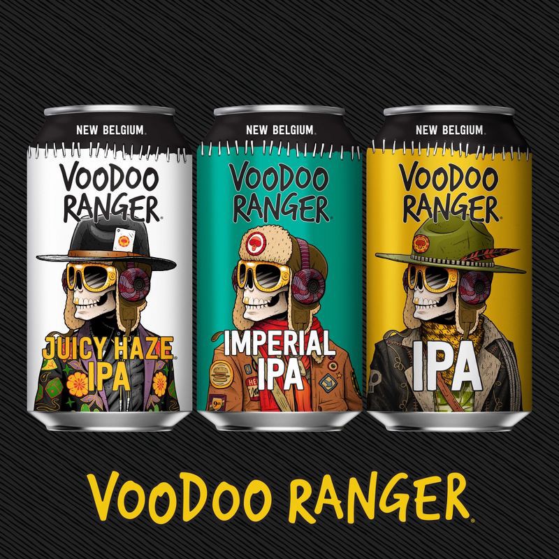 slide 7 of 8, New Belgium Voodoo Ranger IPA Beer - 6pk/12 fl oz Cans, 6 ct; 12 fl oz