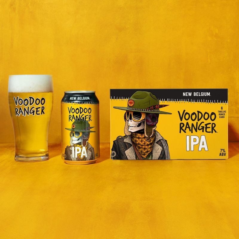 slide 8 of 11, New Belgium Voodoo Ranger IPA Beer - 6pk/12 fl oz Cans, 6 ct; 12 fl oz
