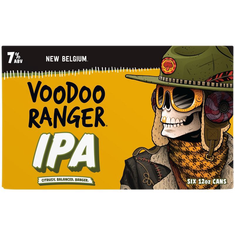 slide 11 of 11, New Belgium Voodoo Ranger IPA Beer - 6pk/12 fl oz Cans, 6 ct; 12 fl oz