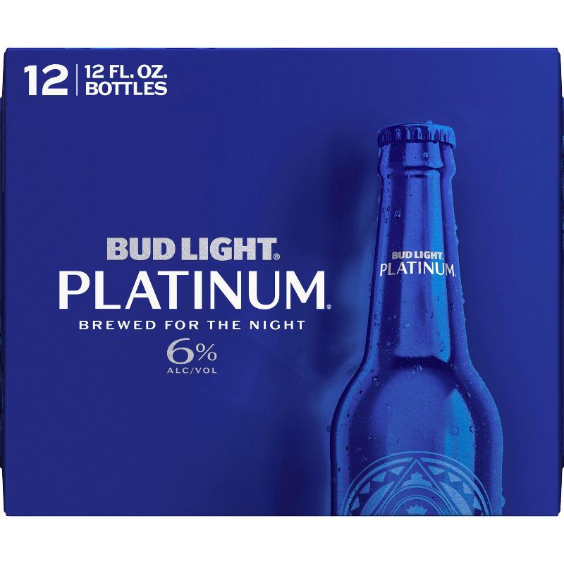 slide 5 of 16, Bud Light Platinum Beer - 12pk/12 fl oz Bottles, 12 ct; 12 fl oz