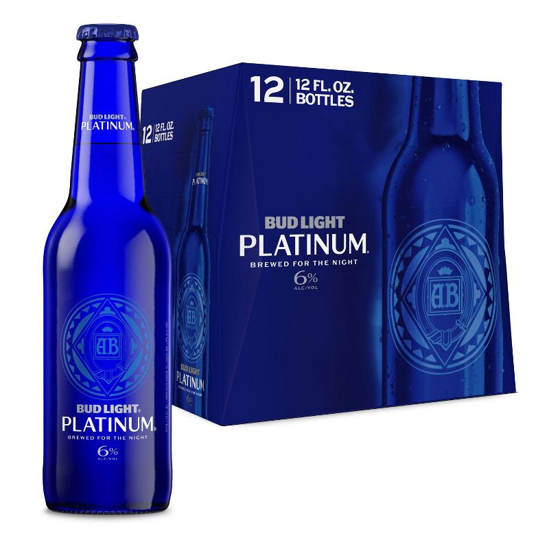 slide 1 of 16, Bud Light Platinum Beer - 12pk/12 fl oz Bottles, 12 ct; 12 fl oz
