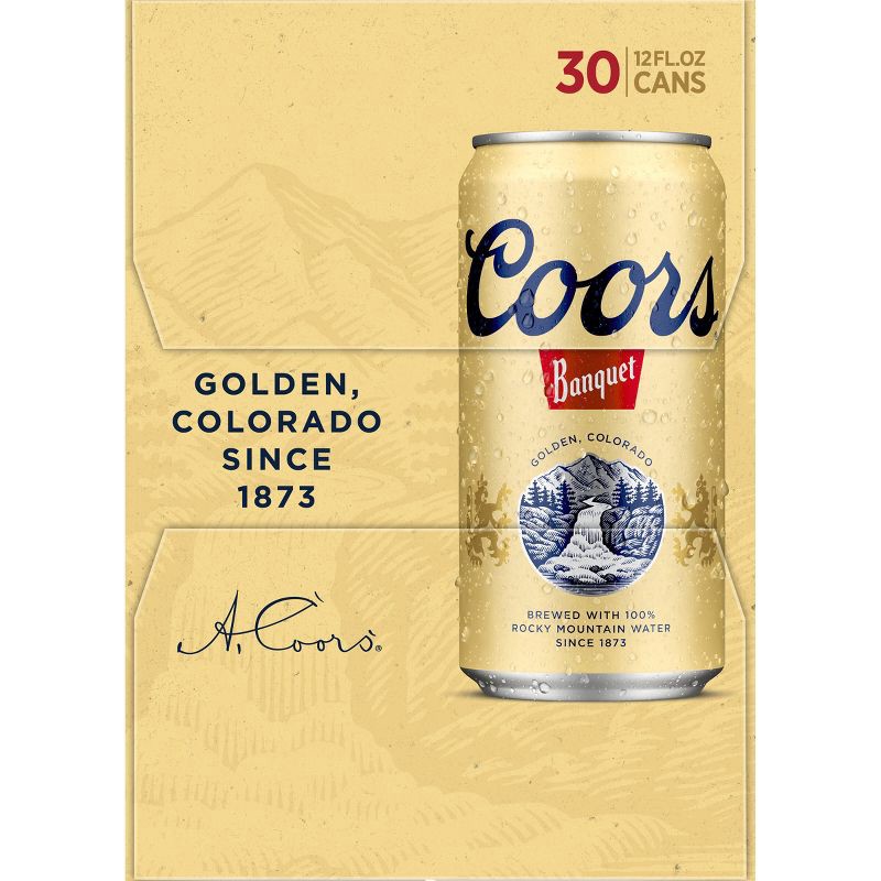 slide 7 of 11, Coors Banquet Beer - 30pk/12 fl oz Cans, 30 ct; 12 fl oz