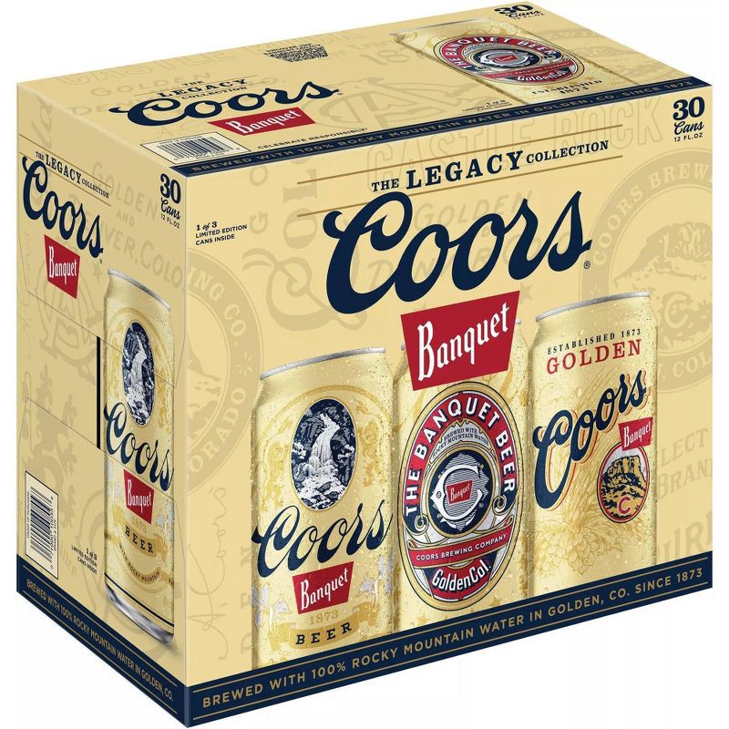 slide 1 of 11, Coors Banquet Beer - 30pk/12 fl oz Cans, 30 ct; 12 fl oz