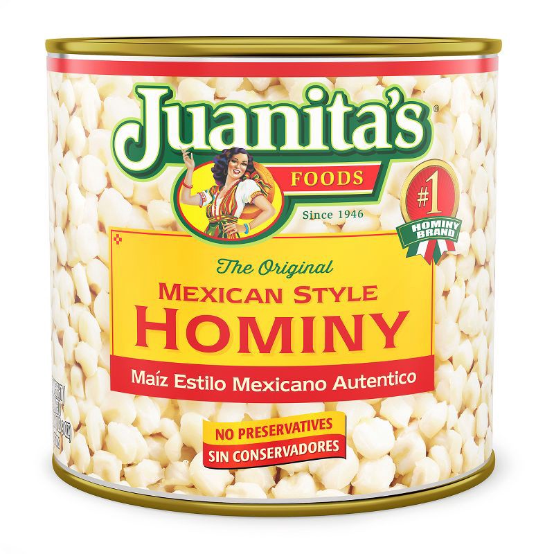 slide 1 of 4, Juanita's Foods Mexican Style Hominy - 25oz, 25 oz