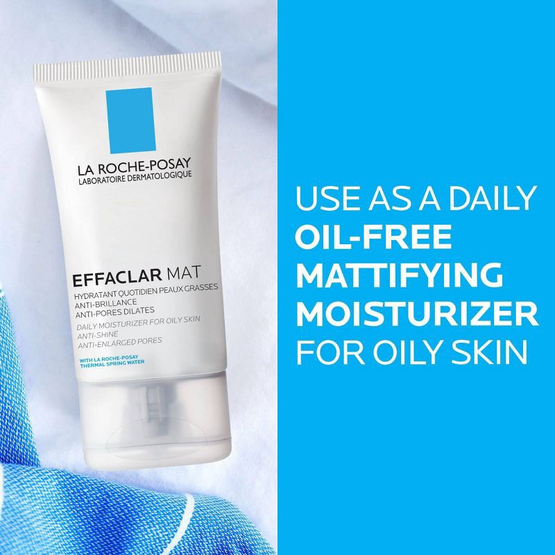 slide 3 of 6, La Roche Posay Effaclar Mat Anti-Shine Face Moisturizer for Oily Skin - 1.35oz, 1.35 oz