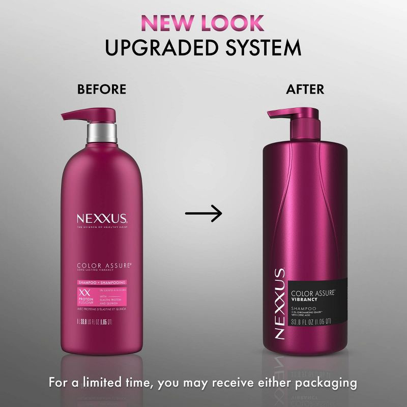 slide 4 of 7, Nexxus Color Assure Shampoo for Color-Treated Hair with Elastin Protein and Quinoa - Sulfate Free - 33.8 fl oz, 33.8 fl oz