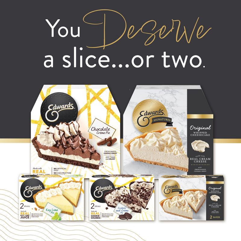 slide 6 of 8, Edwards Singles Frozen Desserts Chocolate Crème Pie Slices - 5.34oz/2ct, 5.34 oz, 2 ct