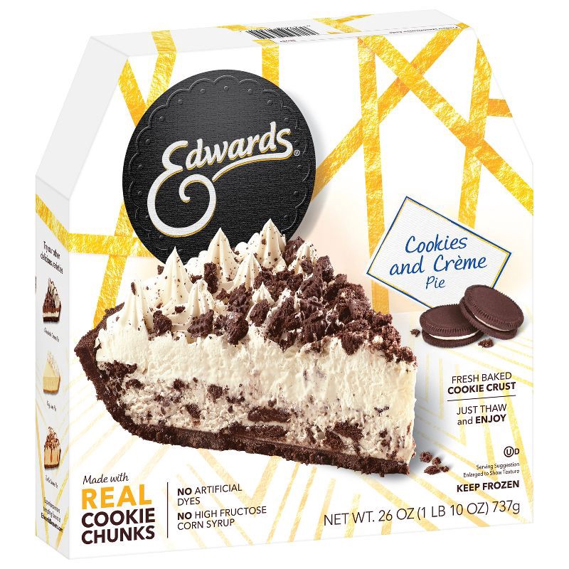 slide 7 of 10, Edwards Frozen Premium Desserts Cookies and Crème Pie - 26oz, 26 oz