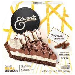 Edwards Frozen Chocolate Crème Dessert Pie - 25.5oz