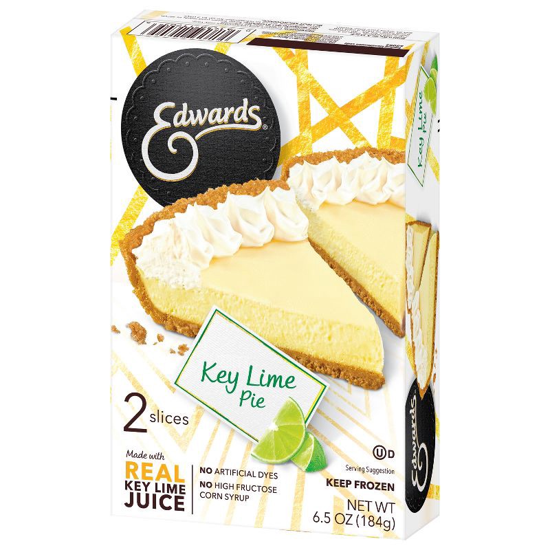 slide 6 of 7, Edwards Frozen Key Lime Pie Slices 2pk - 6.5oz, 2 ct, 6.5 oz