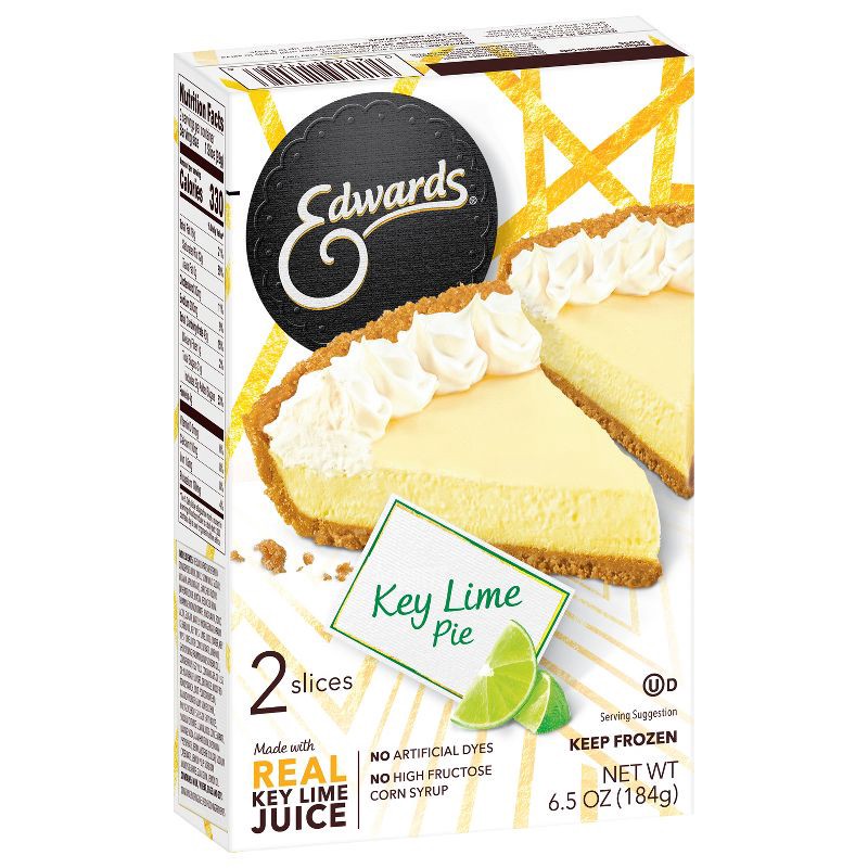 slide 6 of 6, Edwards Singles Frozen Desserts Key Lime Pie Slices - 6.5oz/2ct, 6.5 oz, 2 ct