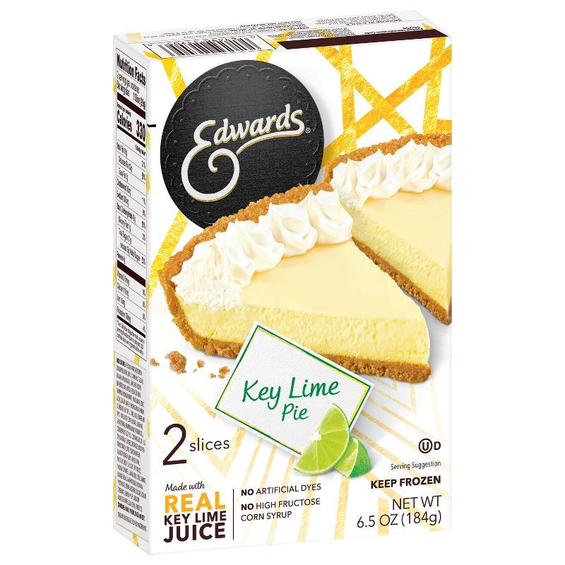 slide 7 of 7, Edwards Frozen Key Lime Pie Slices 2pk - 6.5oz, 2 ct, 6.5 oz