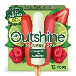 Outshine Strawberry, Lime & Raspberry Frozen Fruit Bar - 12ct