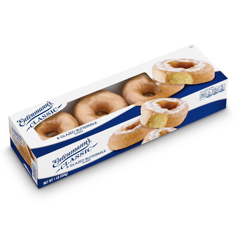 slide 6 of 10, Entenmann's Glazed Buttermilk Donuts - 8ct / 16oz, 8 ct; 16 oz