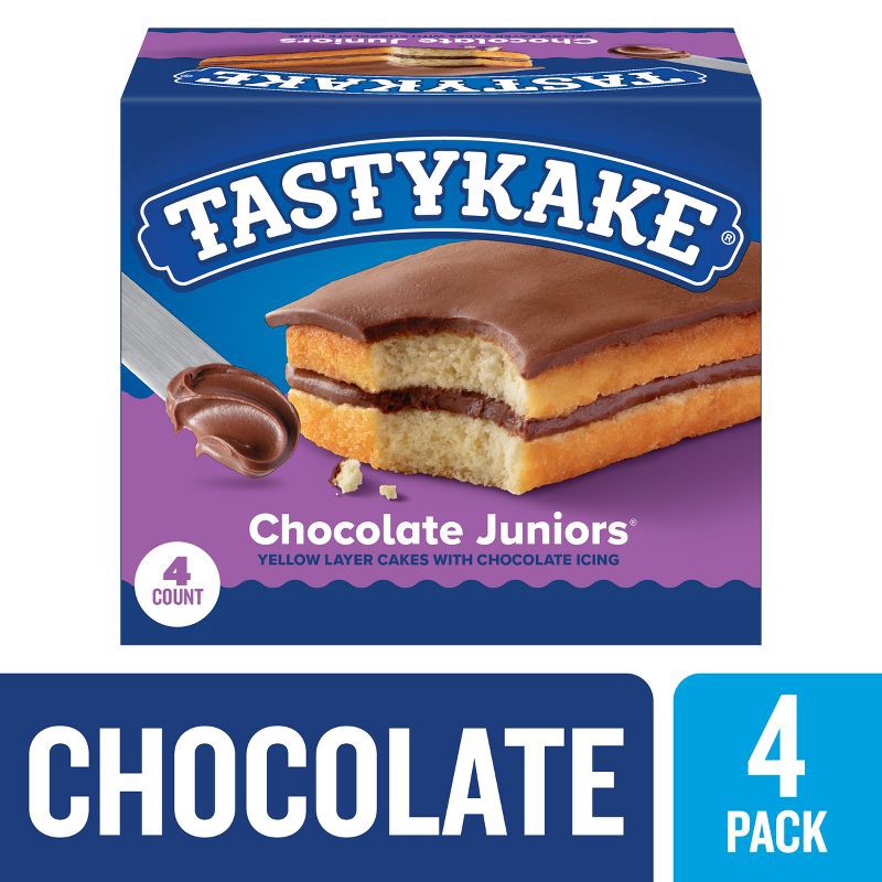 slide 9 of 11, Tastykake Chocolate Junior Layer Cakes - 12oz/4ct, 4 ct; 12 oz