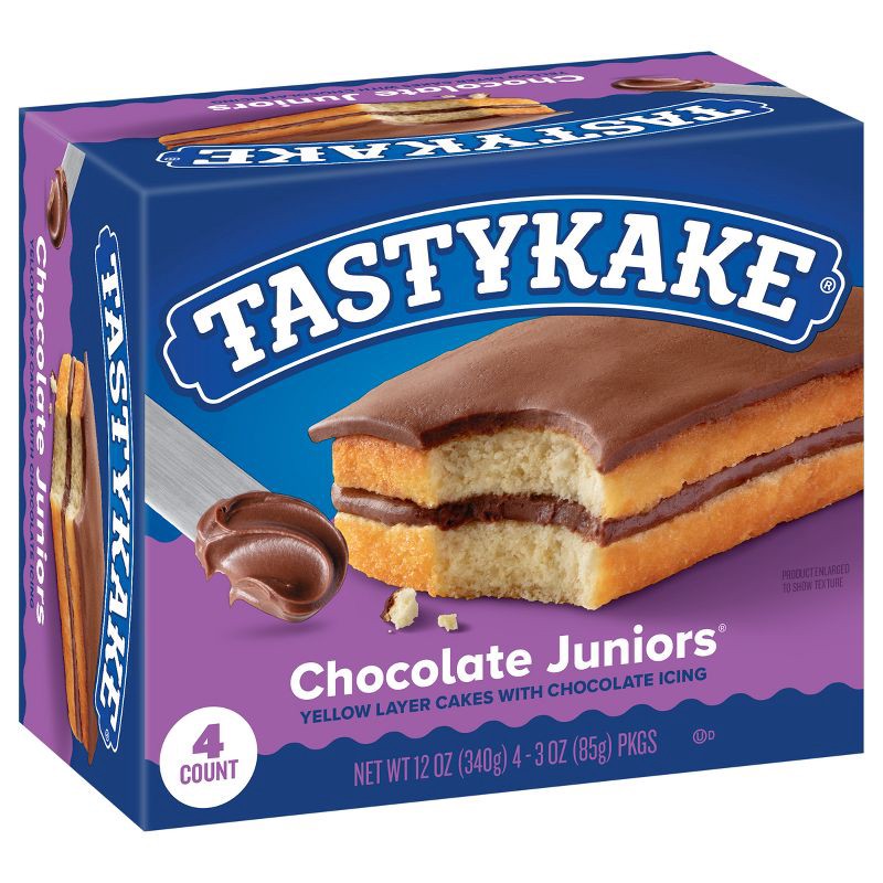 slide 10 of 11, Tastykake Chocolate Junior Layer Cakes - 12oz/4ct, 4 ct; 12 oz