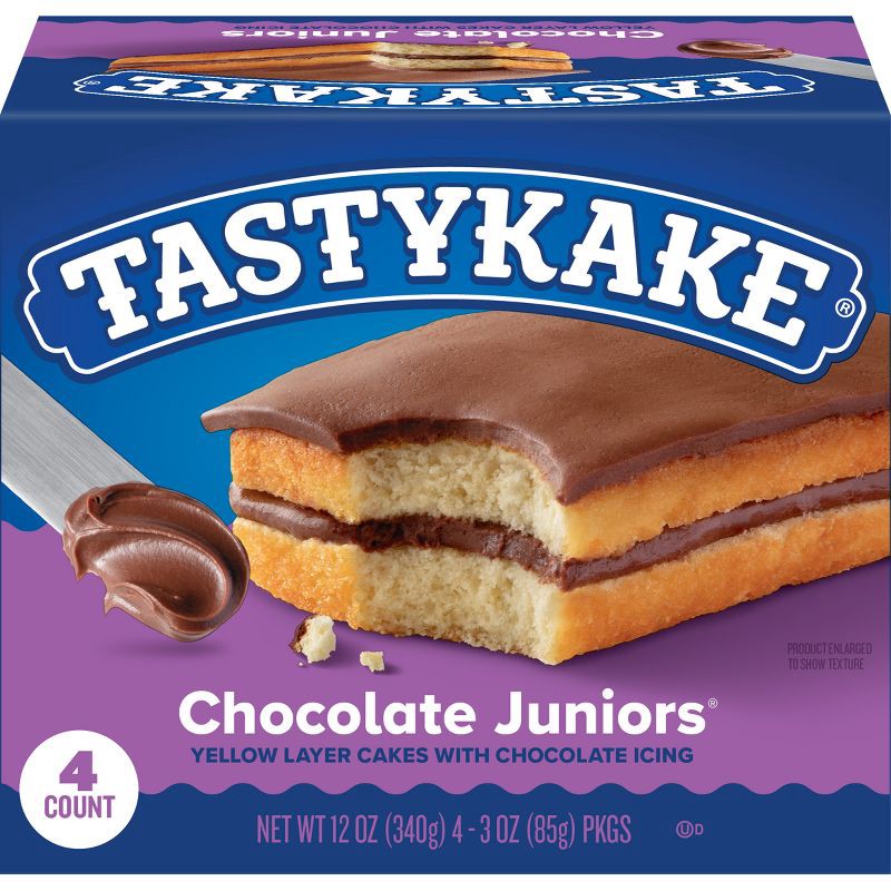 slide 11 of 11, Tastykake Chocolate Junior Layer Cakes - 12oz/4ct, 4 ct; 12 oz