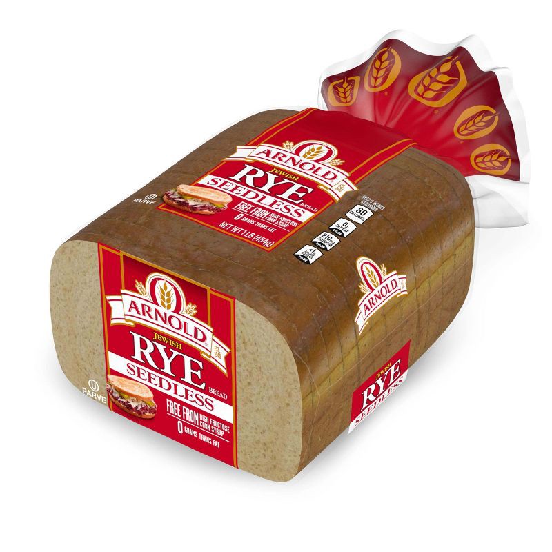 slide 2 of 7, Arnold Seedless Jewish Rye Bread - 16oz, 16 oz