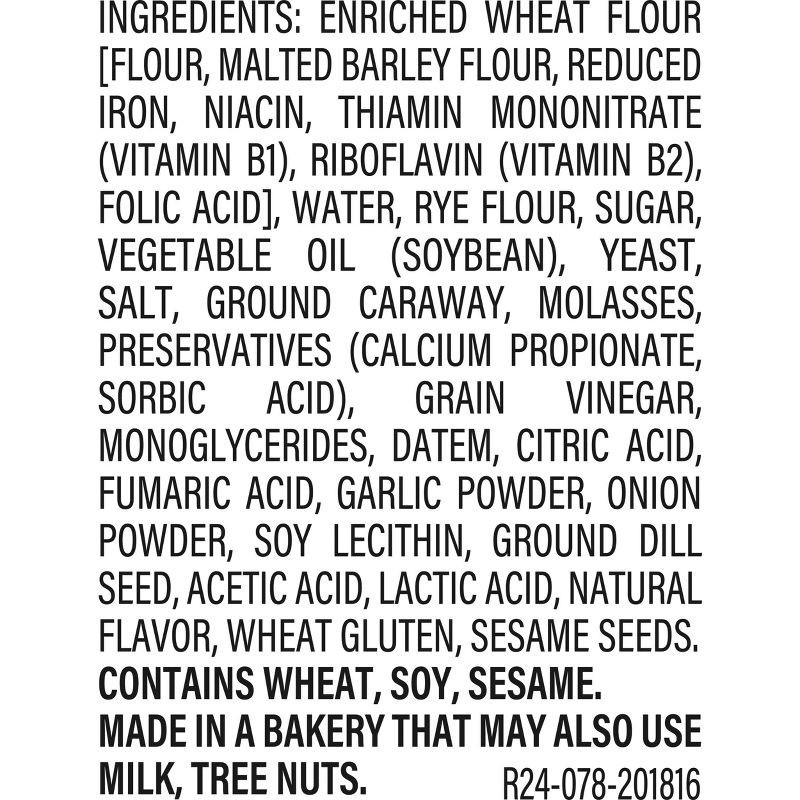 slide 3 of 7, Arnold Seedless Jewish Rye Bread - 16oz, 16 oz