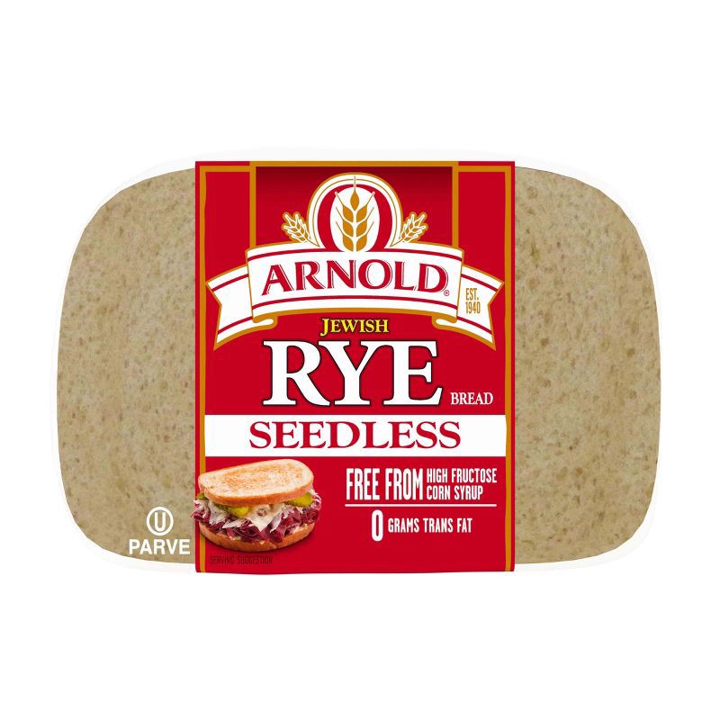 slide 5 of 7, Arnold Seedless Jewish Rye Bread - 16oz, 16 oz