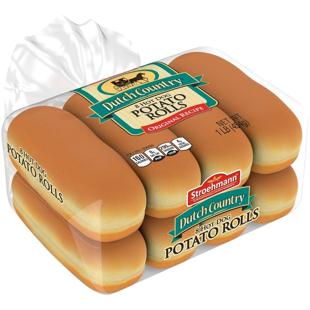 slide 2 of 4, Stroehmann Potato Hot Dog Buns, 8 ct; 15 oz