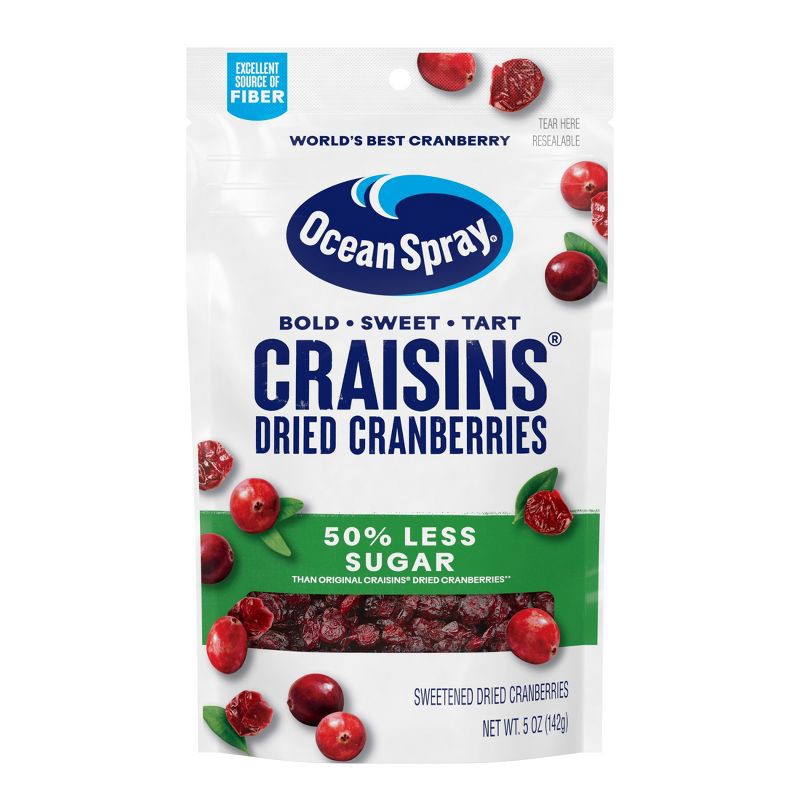 slide 2 of 10, Ocean Spray Reduced Sugar Craisins - 5oz, 5 oz