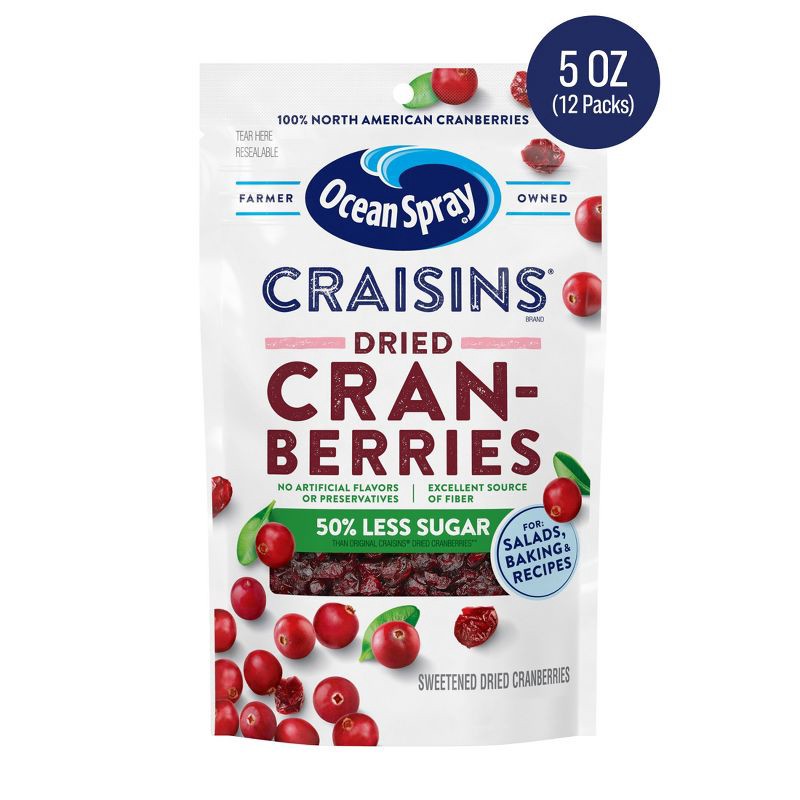 slide 1 of 10, Ocean Spray Reduced Sugar Craisins - 5oz, 5 oz